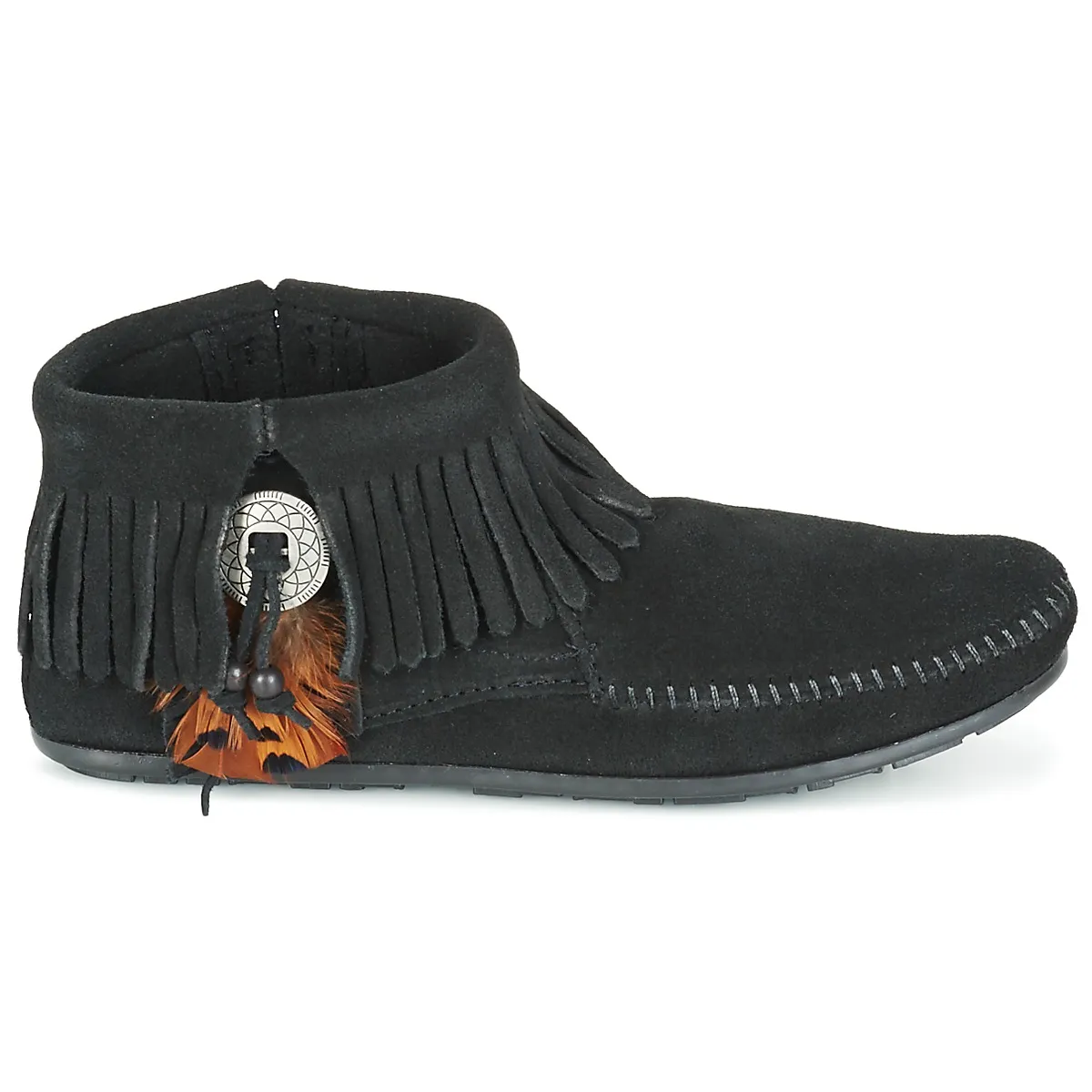 Minnetonka CONCHO FEATHER SIDE ZIP BOOT