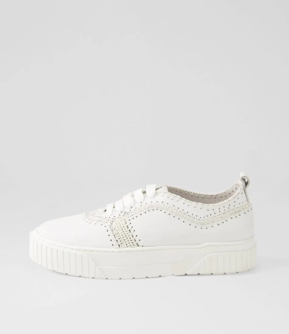 MOLLINI Jini White Leather Sneakers