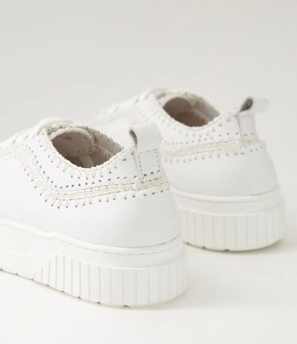 MOLLINI Jini White Leather Sneakers