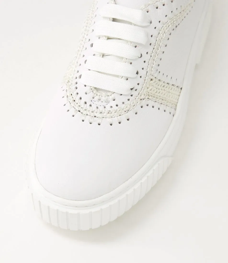 MOLLINI Jini White Leather Sneakers