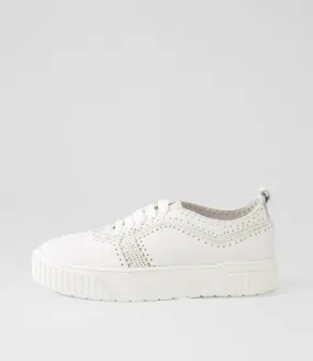 MOLLINI Jini White Leather Sneakers