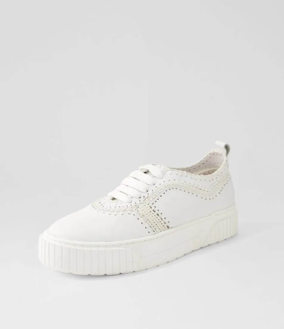 MOLLINI Jini White Leather Sneakers