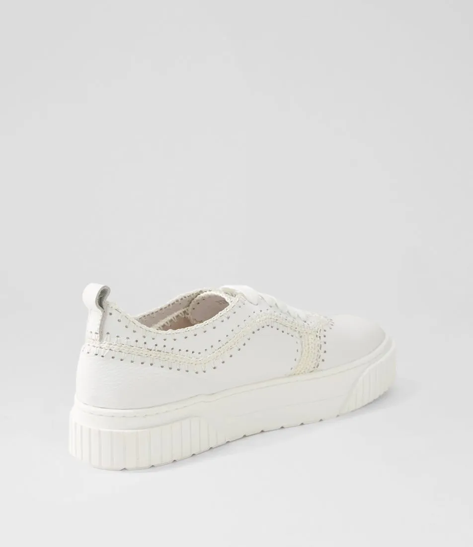 MOLLINI Jini White Leather Sneakers