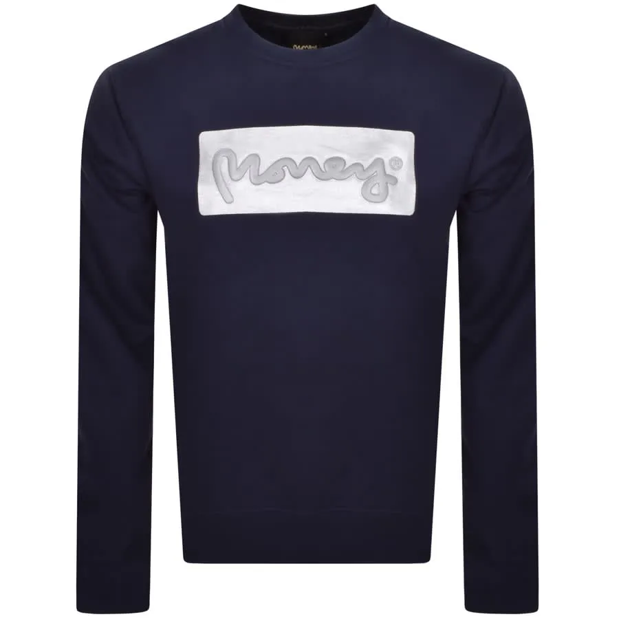 Money Gold Plate Sweatshirt Navy