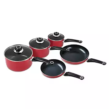 Morphy Richards Equip 14 Piece Cookware Set - Red | Kaleidoscope