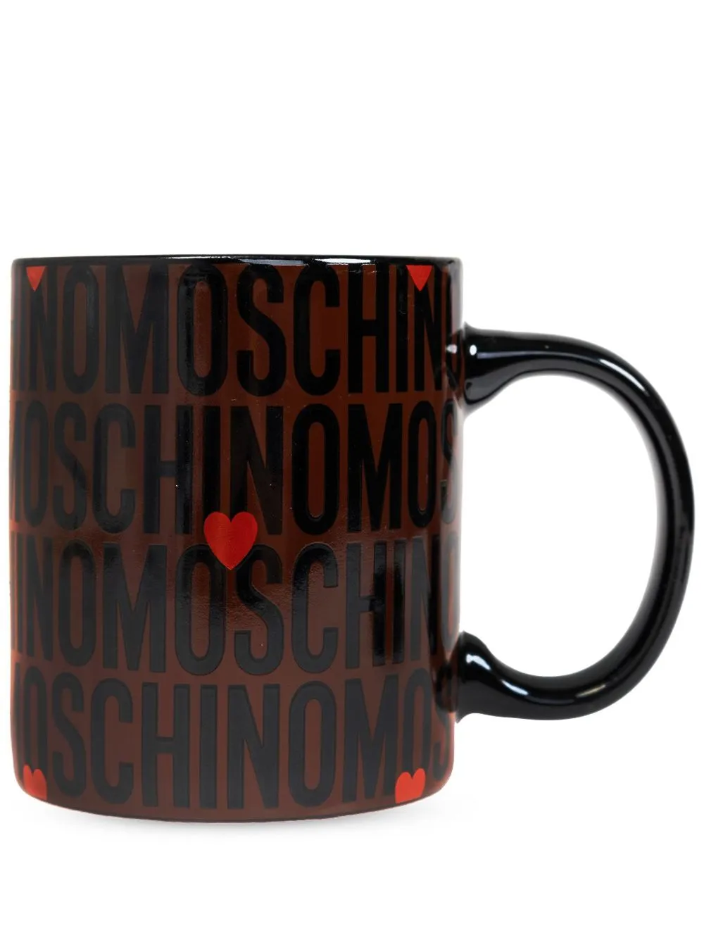 Moschino logo-print mug - Brown