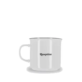 Mug Ceramic - White / Black