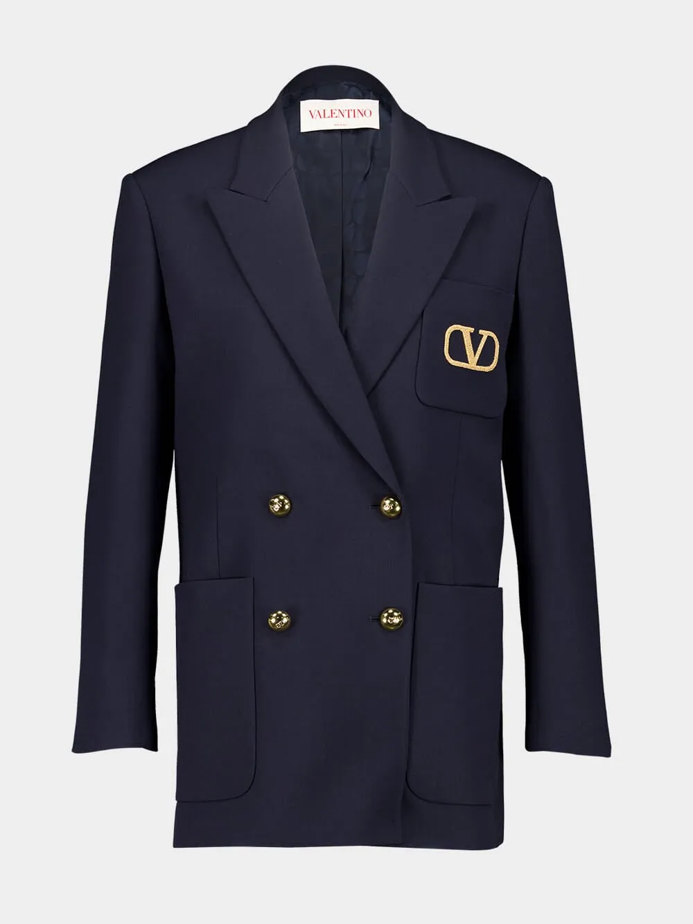 Navy Formal Natte' Jacket