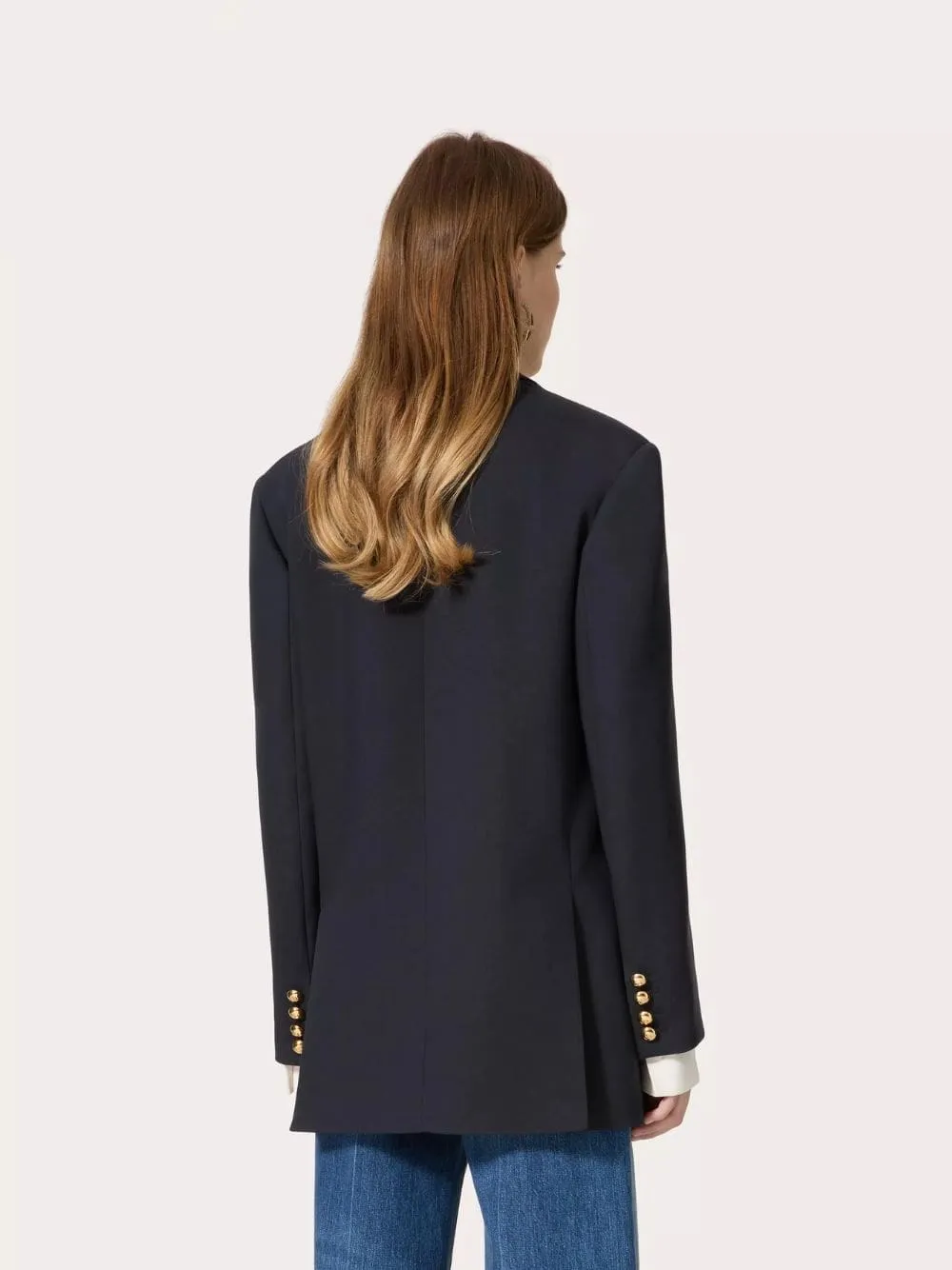 Navy Formal Natte' Jacket