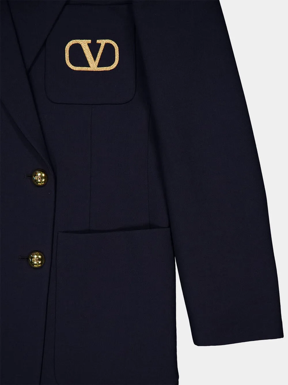 Navy Formal Natte' Jacket