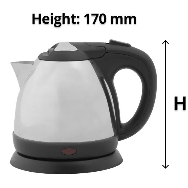 Nero Delia Stainless Steel Kettle 0.8L Compact Small