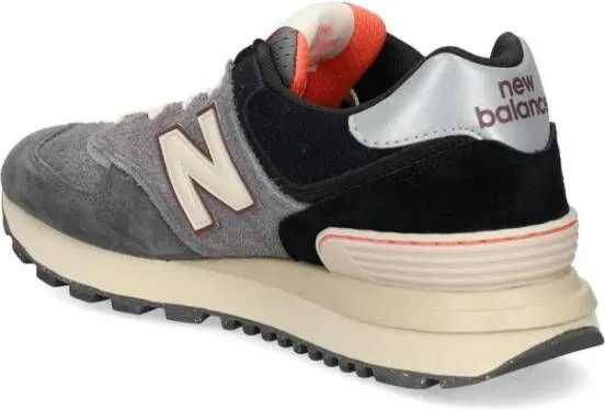 New Balance 574 panelled lace-up sneakers Grey