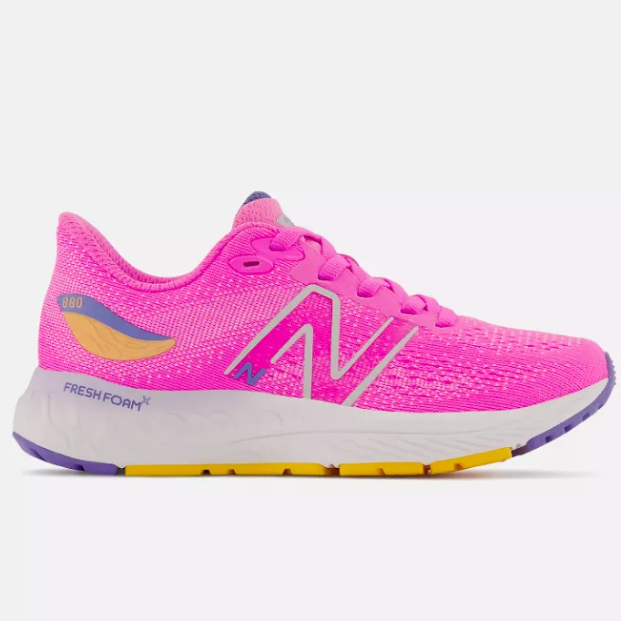 New Balance Little Kid’s Fresh Foam X 880v12 Vibrant Pink