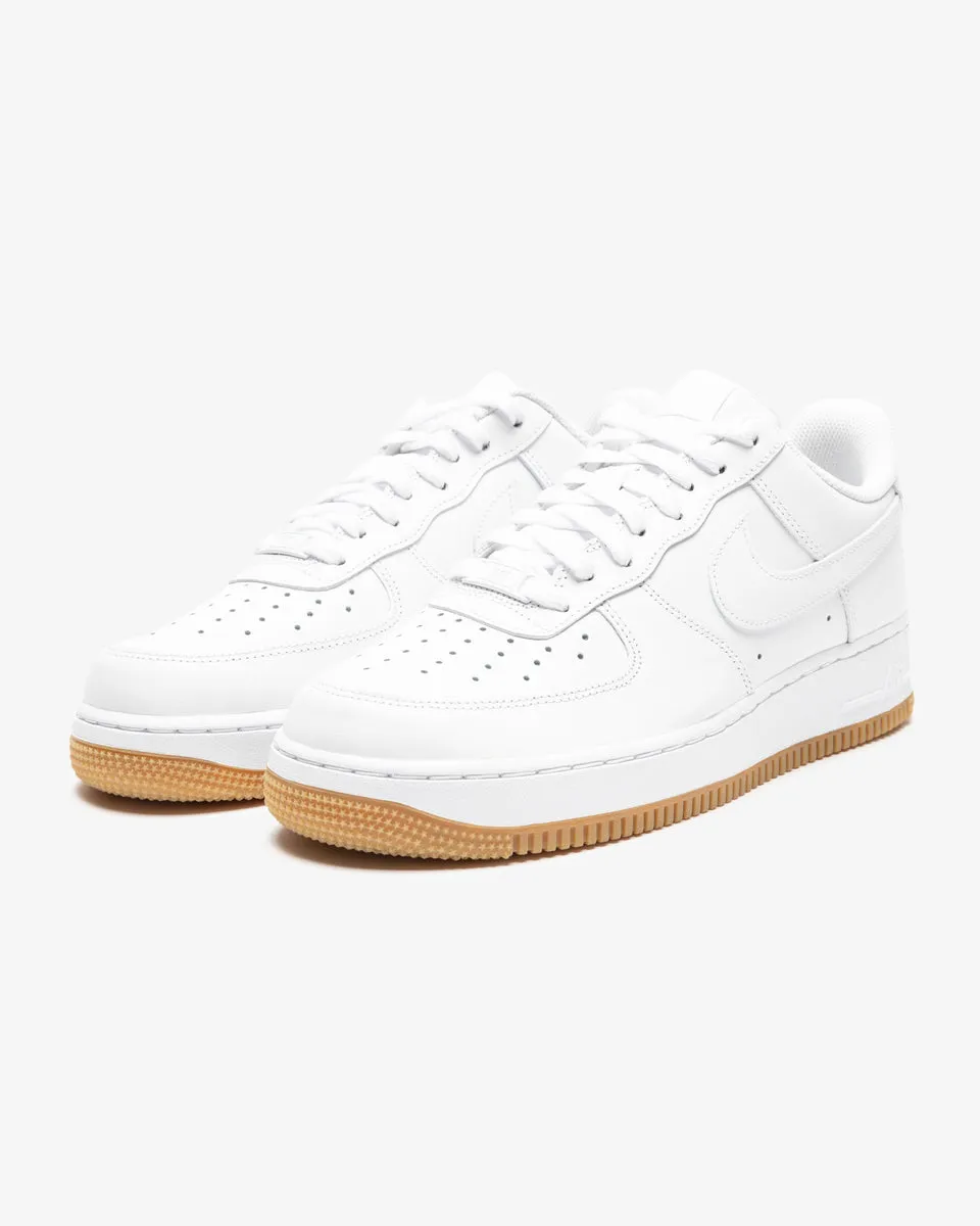 NIKE AIR FORCE 1 '07 - WHITE/ GUMLIGHTBROWN