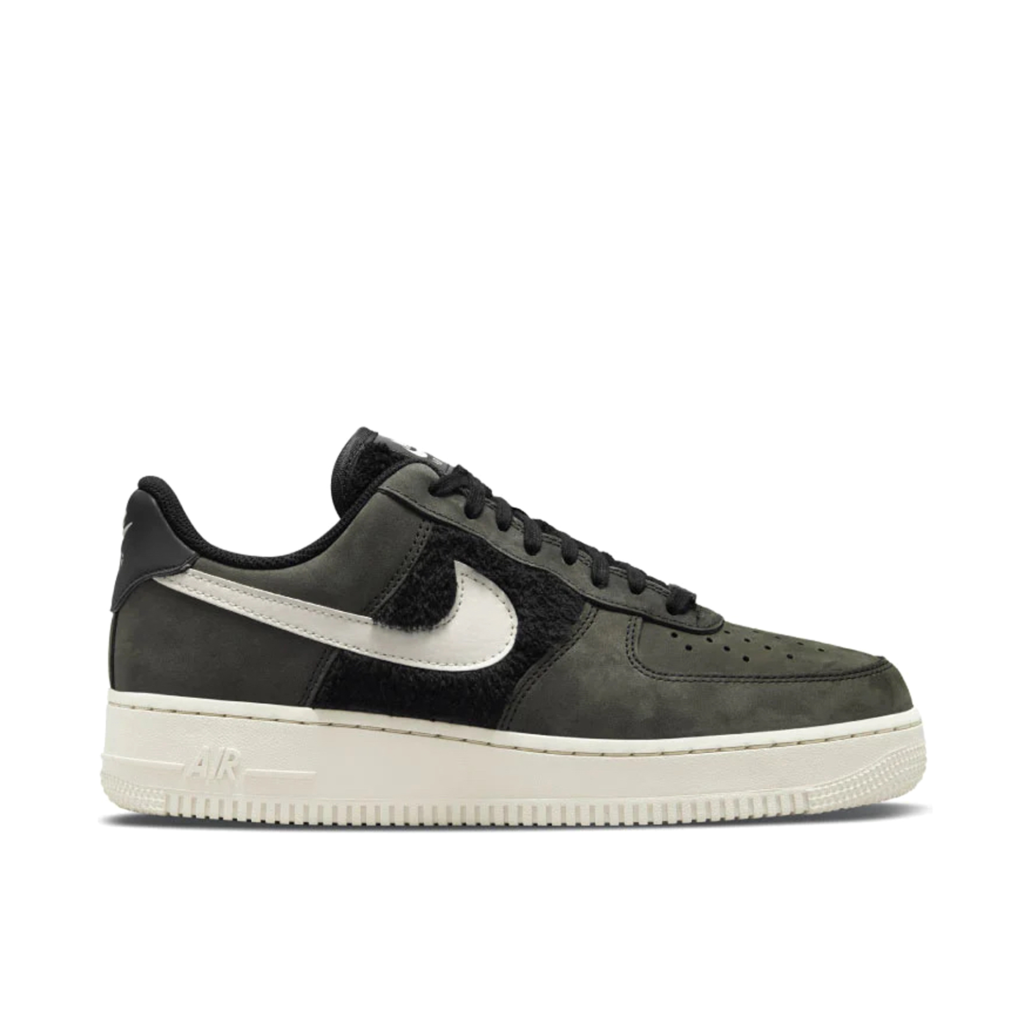 Nike Air Force 1 Low Fur Black Light Bone Womens | DO6714-001 | Laced