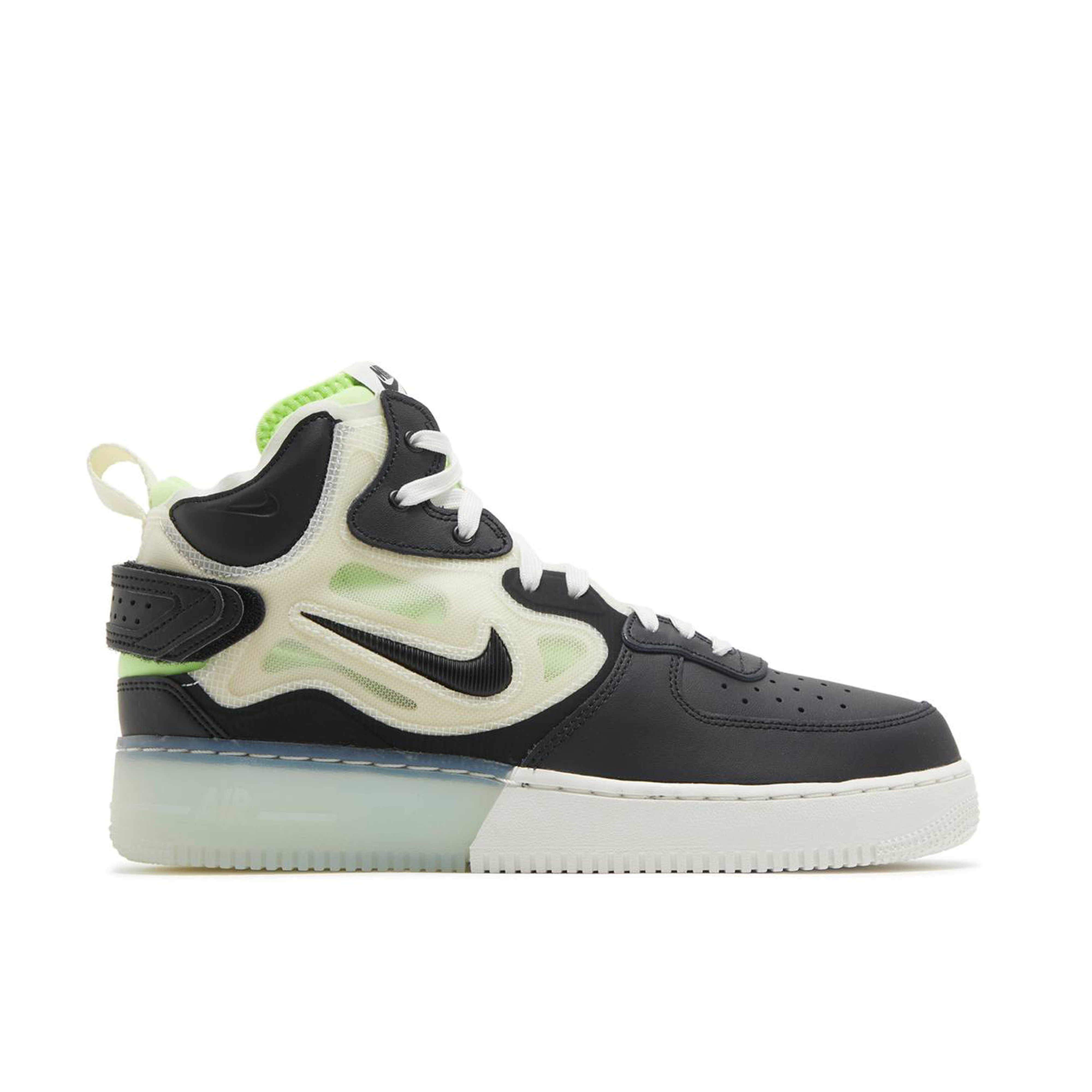 Nike Air Force 1 Mid React Black Neon | DQ1872-100 | Laced