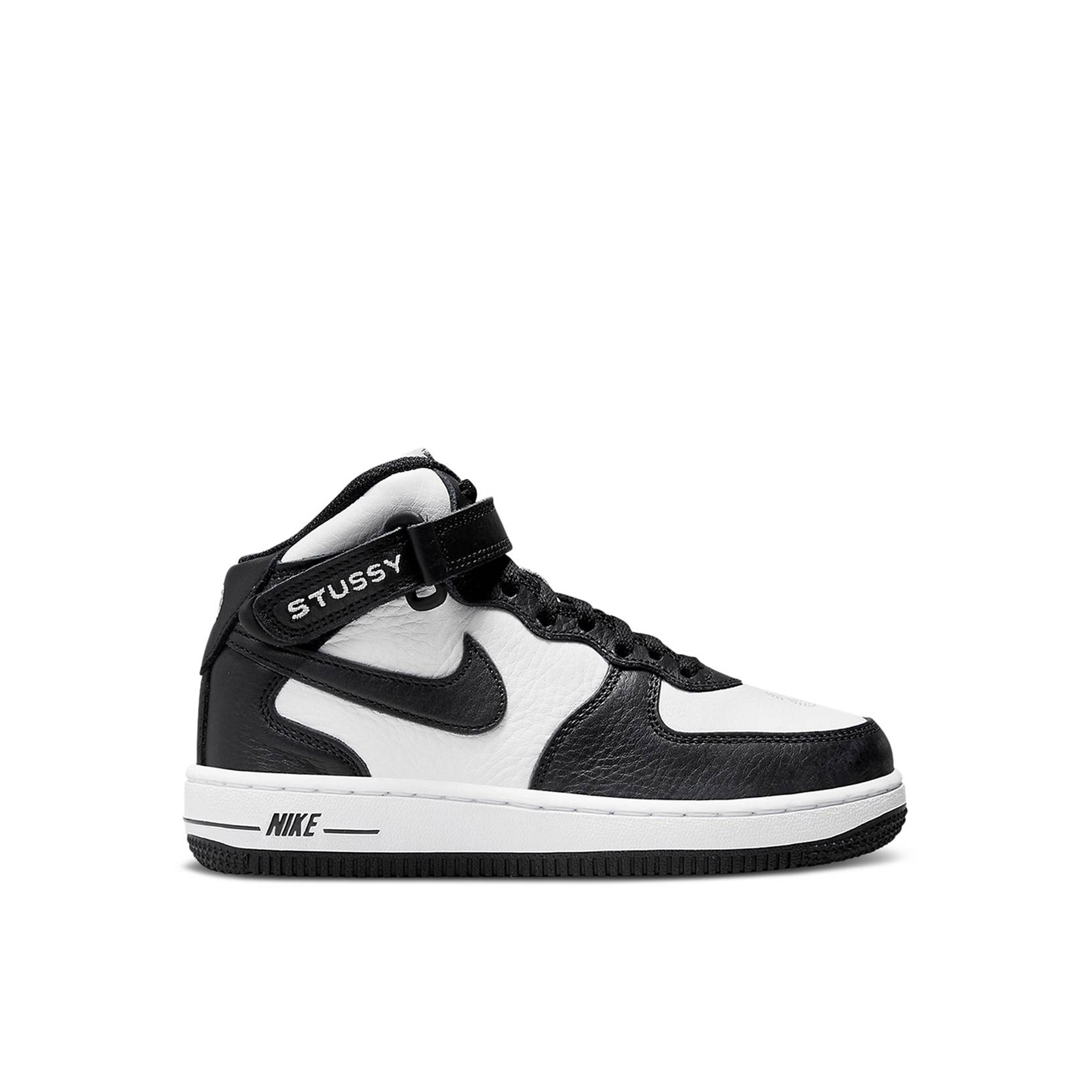 Nike Air Force 1 Mid x Stussy White Black PS | DN4158-002 | Laced