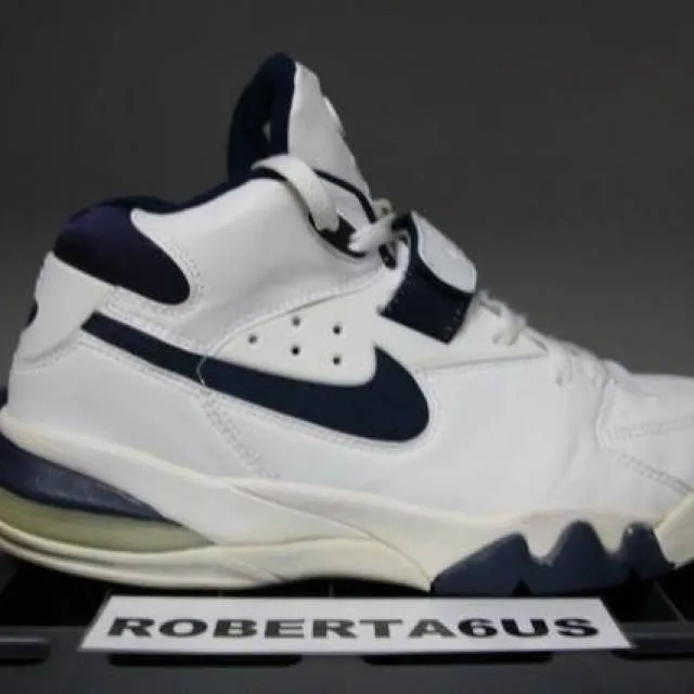 Nike Air Force Max B White Midnight Navy Rare Vintage 62...