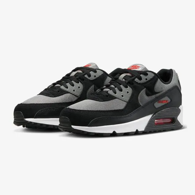 Nike Air Max 90 (Black Pewter Red/ Black/ Flat Pewter/ P...