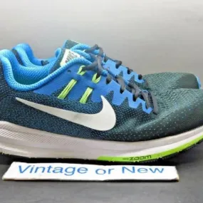 Nike Air Zoom Structure Black Photo Blue Green Running 8...