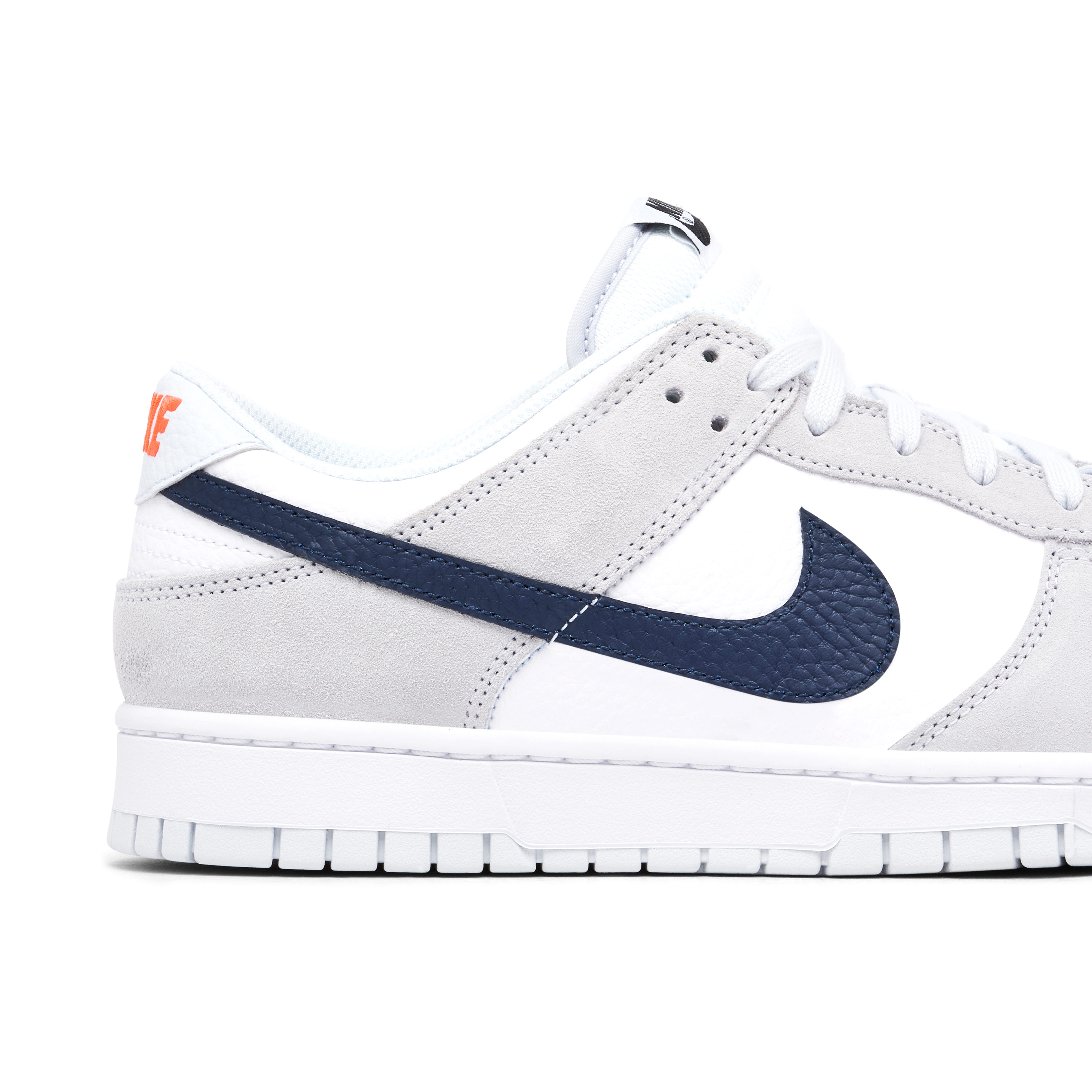 Nike Dunk Low Mini Swoosh Grey Navy | FJ4227-001 | Laced