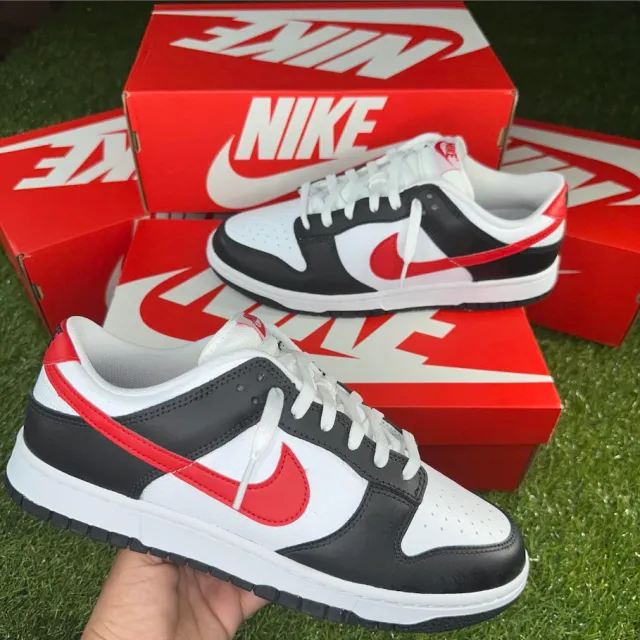 Nike Dunk Low Retro "Red Swoosh Panda"