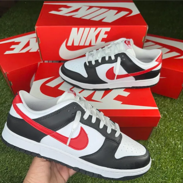 Nike Dunk Low Retro "Red Swoosh Panda"