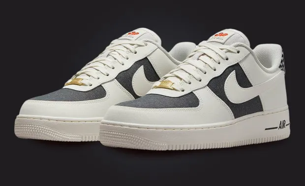 Nike Men Air Force 1 '07 (sail / sail-dk smoke grey-safety orange)