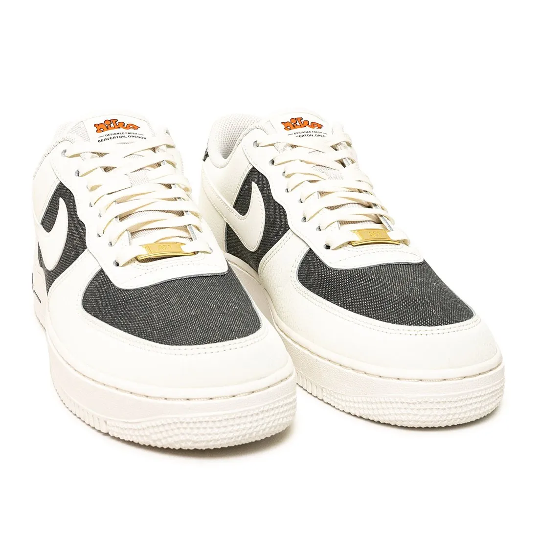 Nike Men Air Force 1 '07 (sail / sail-dk smoke grey-safety orange)