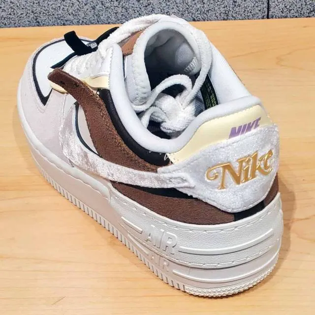 Nike Wmns Air Force 1 Shadow 'Black Bow' White/Tan-Grey ...