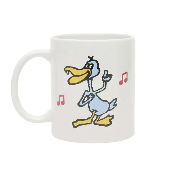 Obey Dancing Duck Mug White