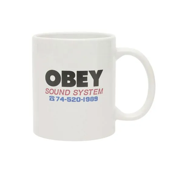 Obey Dancing Duck Mug White