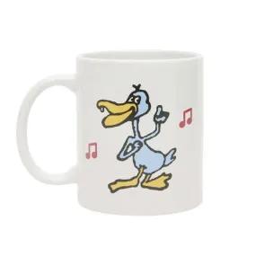 Obey Dancing Duck Mug White