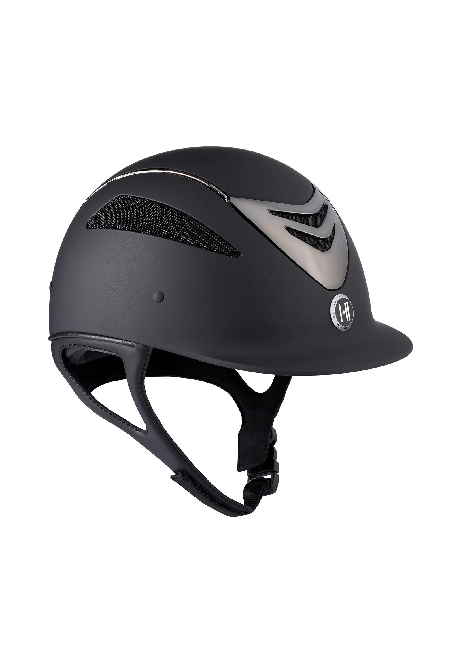 OneK Defender Pro Matt Chrome Riding Helmet