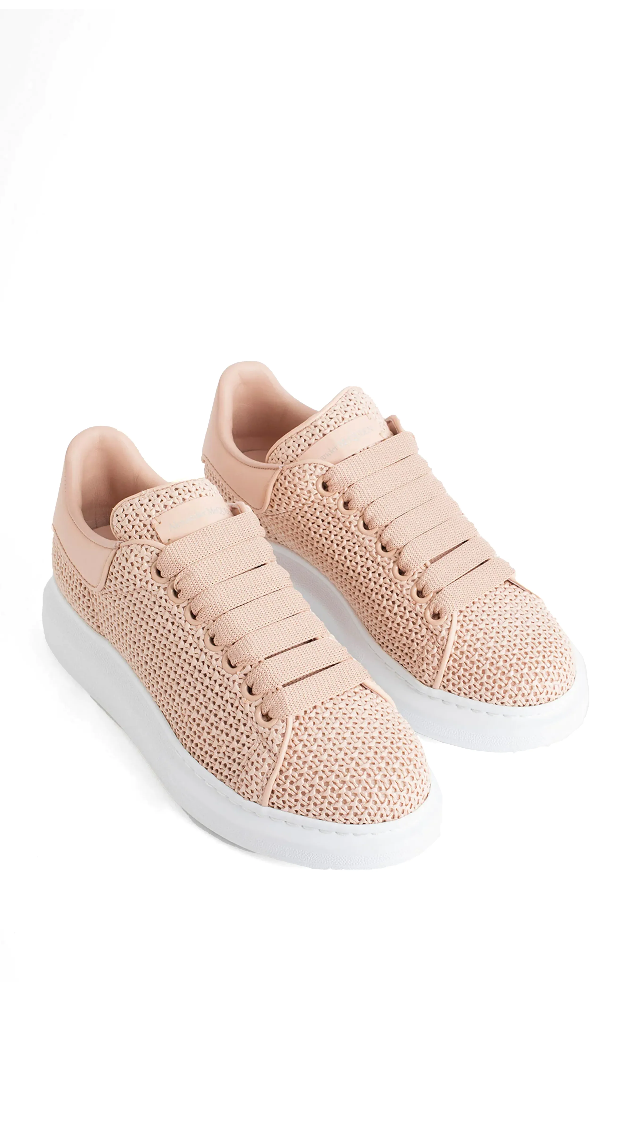 Oversize Woven Sneakers - Pink