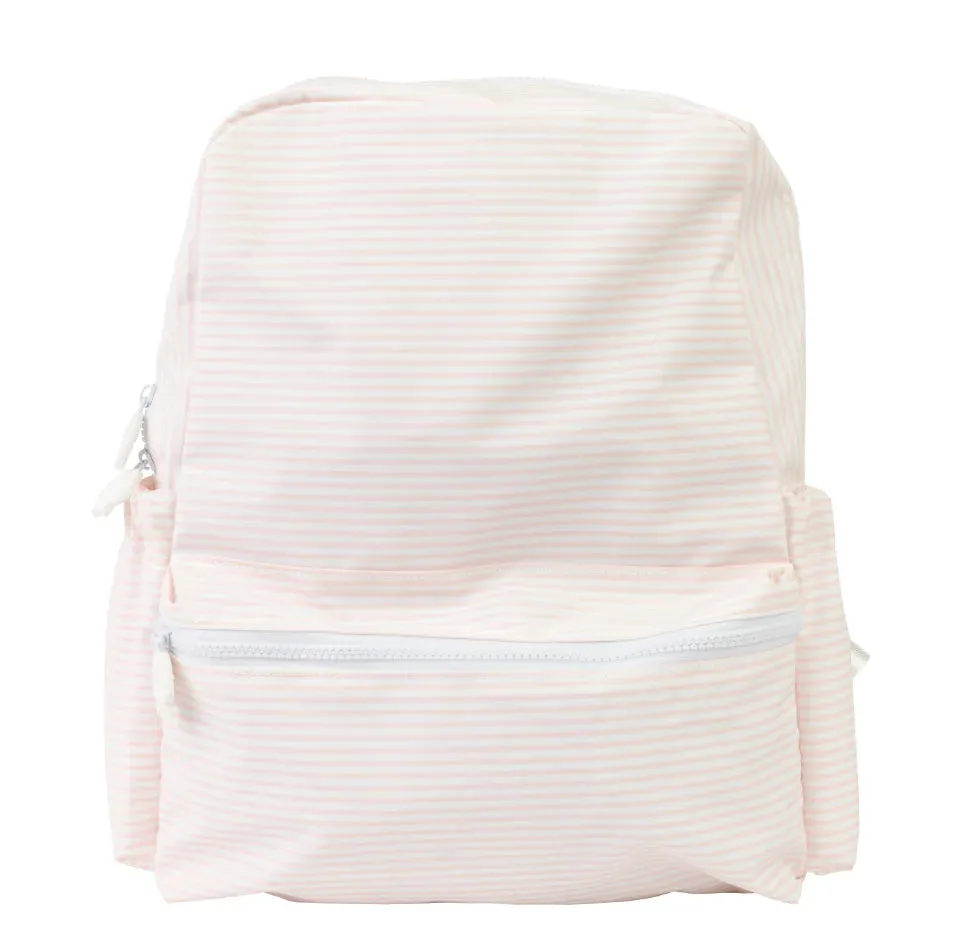 Pink Stripe Small Backpack