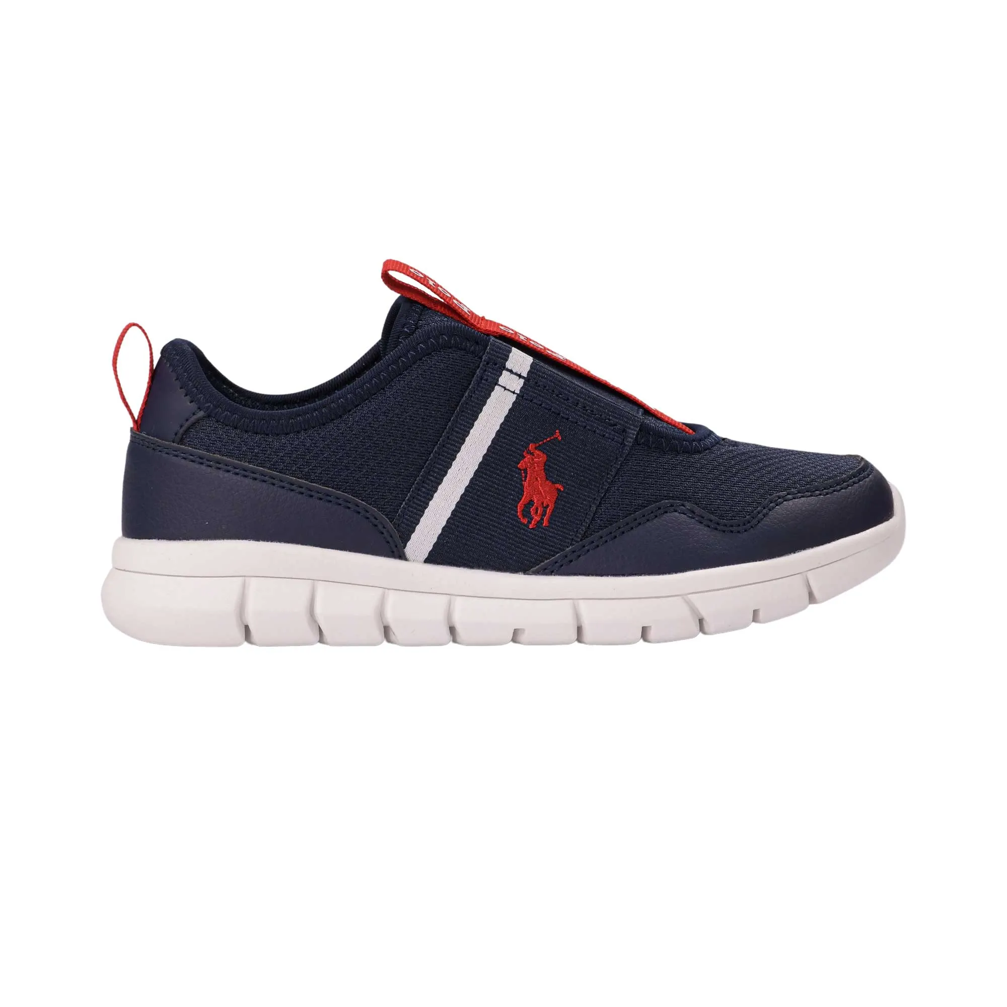 Polo Ralph Lauren Kids Boy's Navy & Red Sneakers