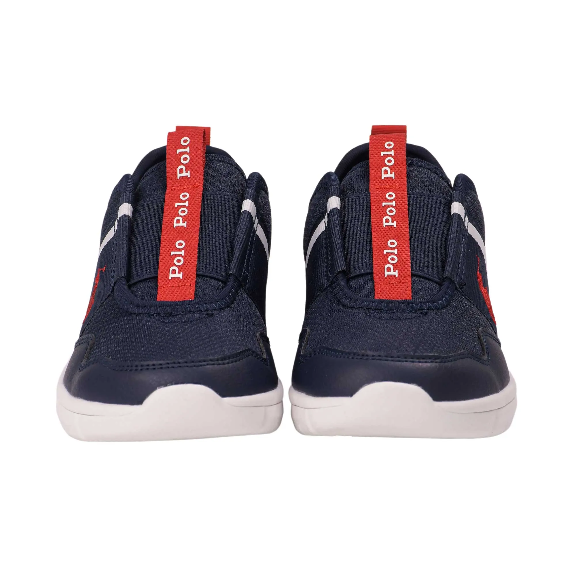 Polo Ralph Lauren Kids Boy's Navy & Red Sneakers