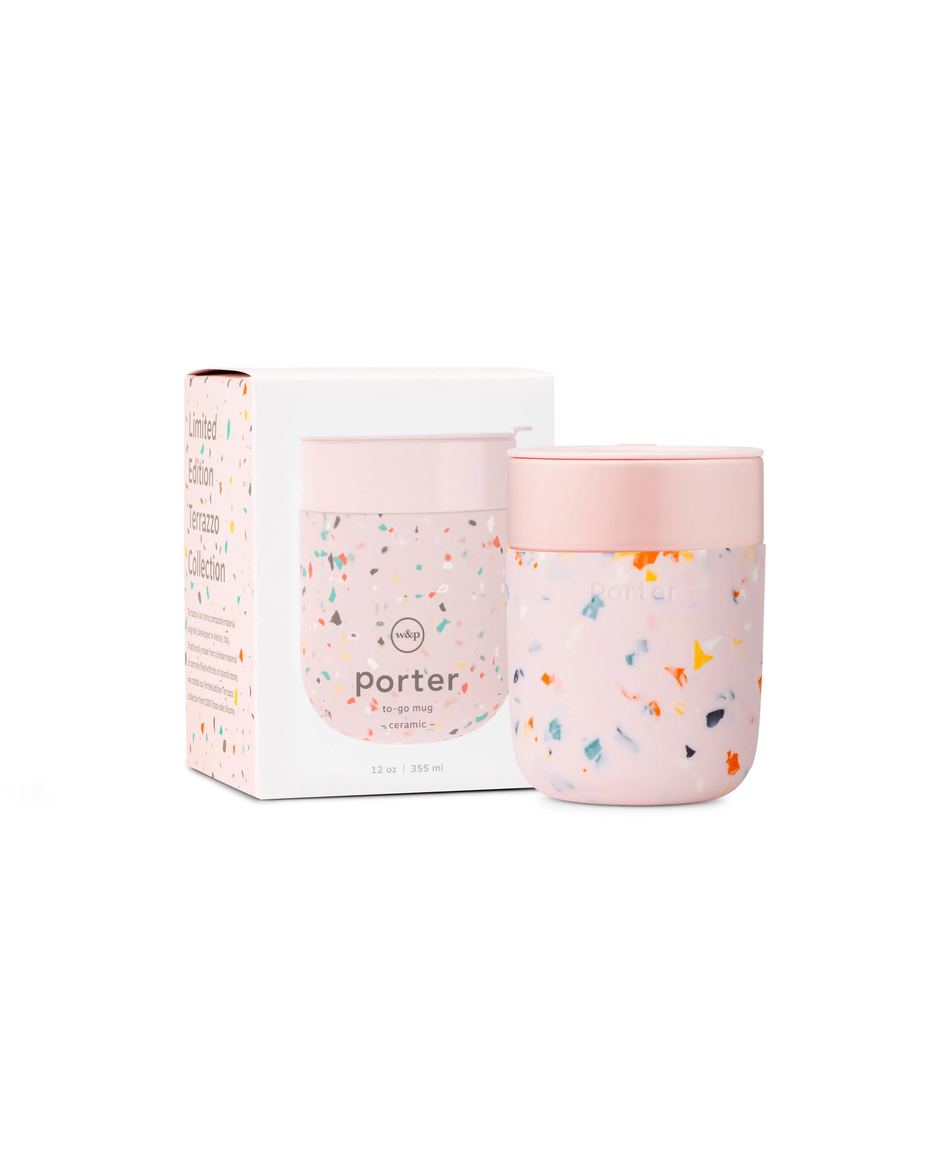 Porter Blush To Go Mug - Terrazzo