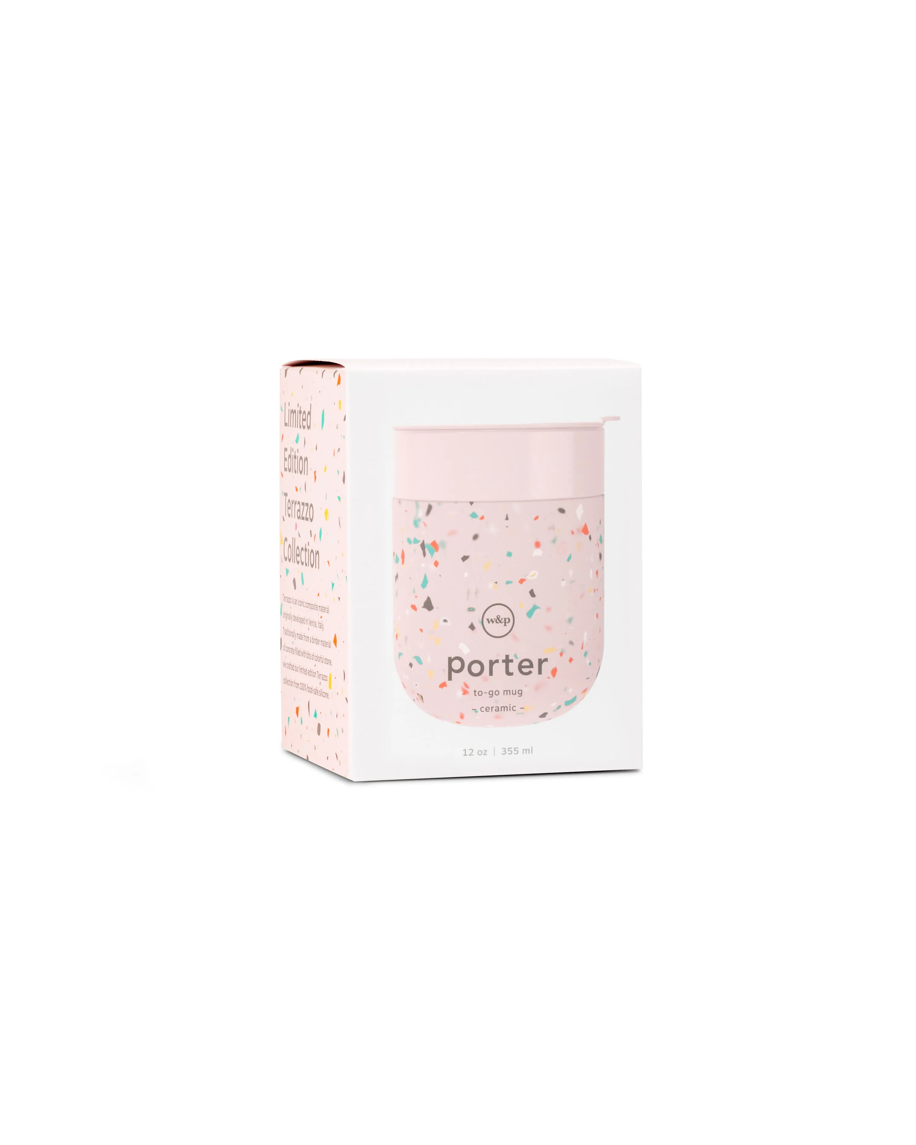 Porter Blush To Go Mug - Terrazzo