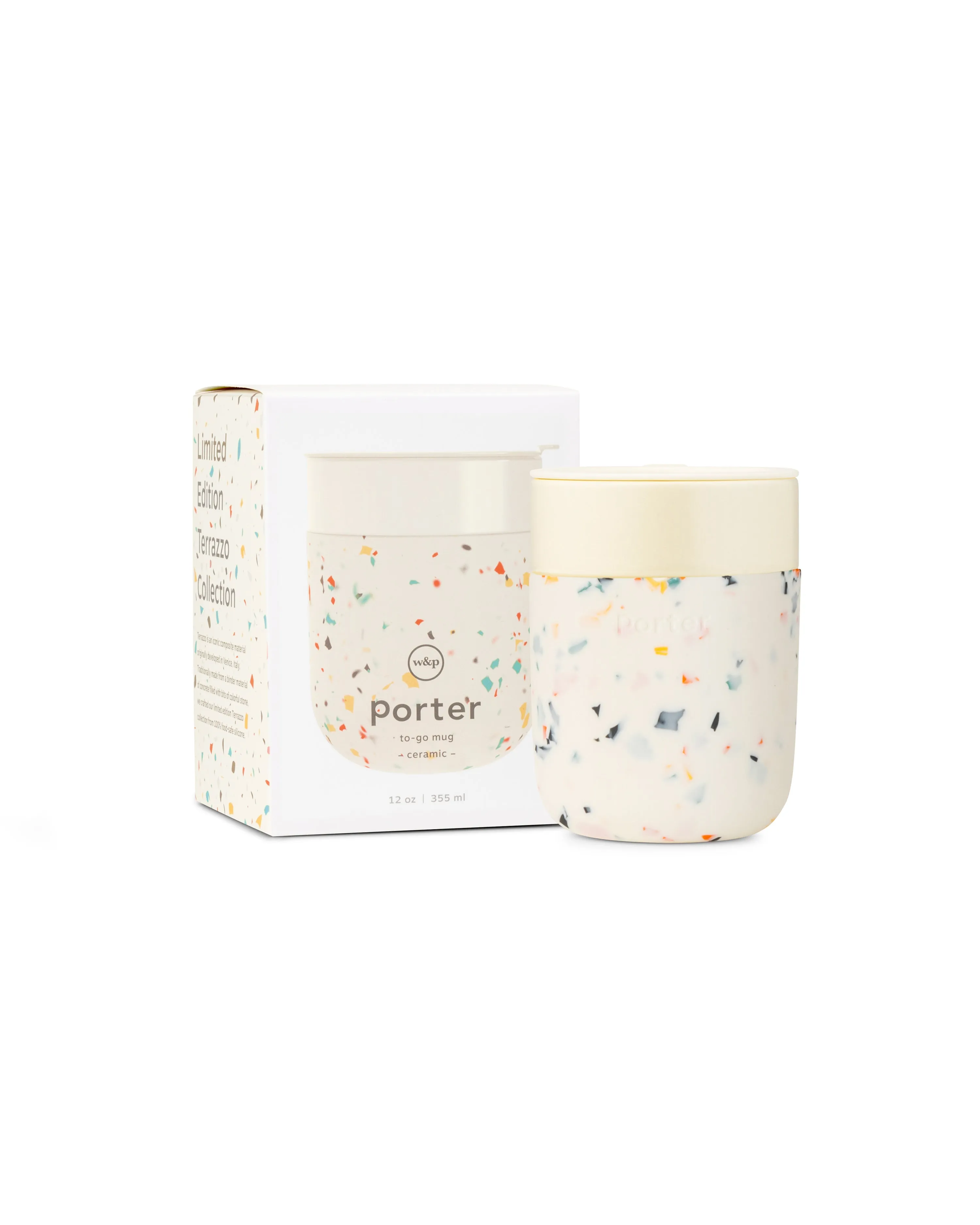 Porter Cream To Go Mug - Terrazzo