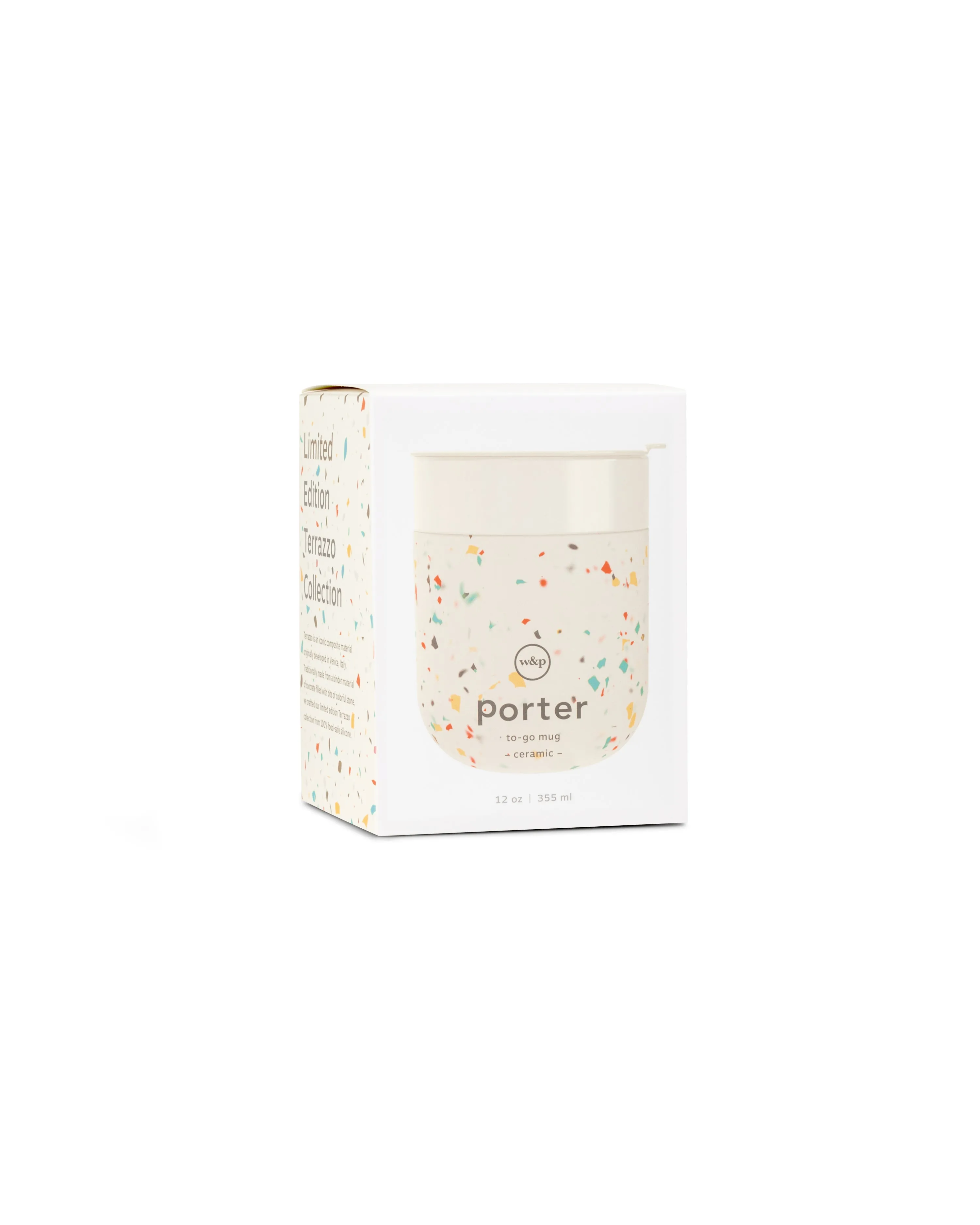 Porter Cream To Go Mug - Terrazzo