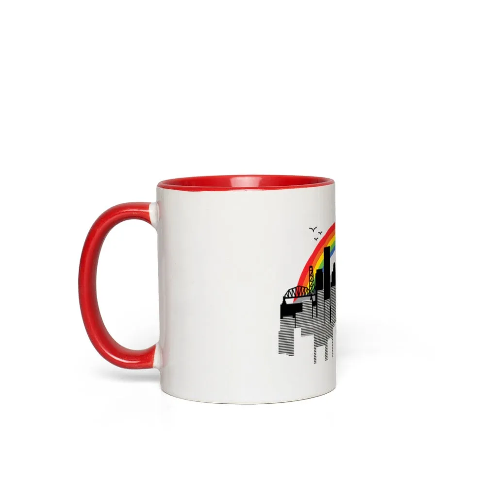 PORTLAND RAINBOW CITYSCAPE Accent Mug