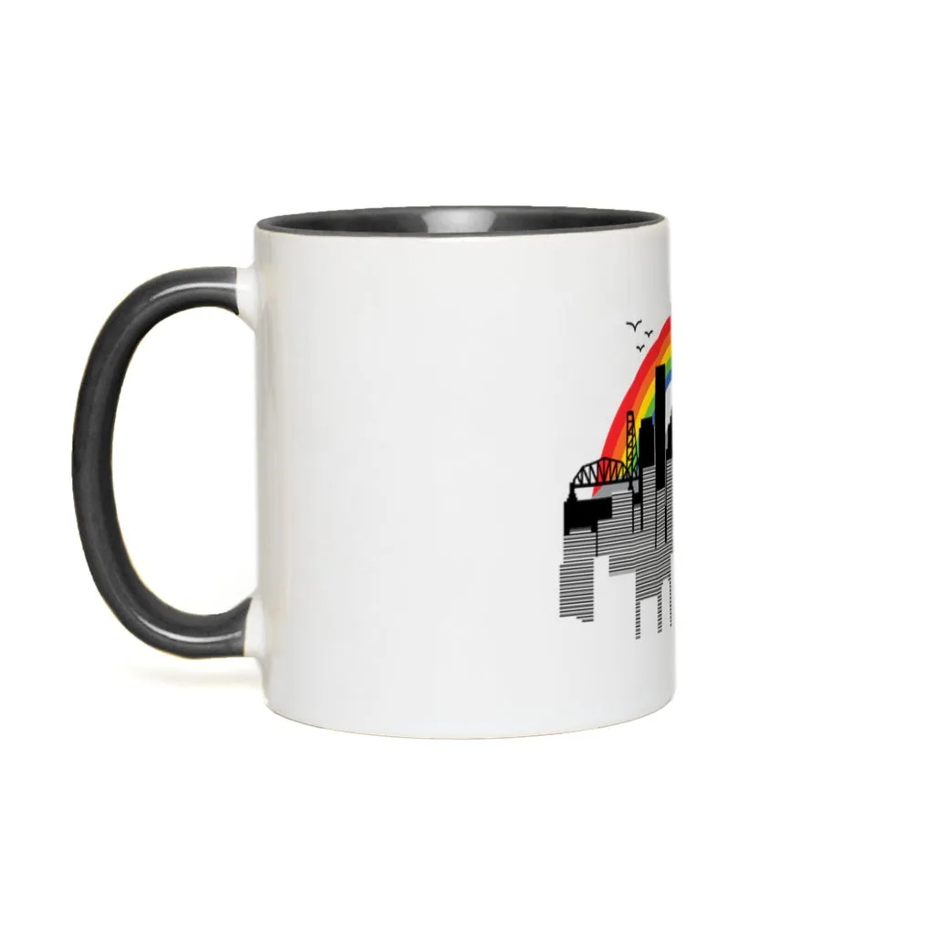 PORTLAND RAINBOW CITYSCAPE Accent Mug