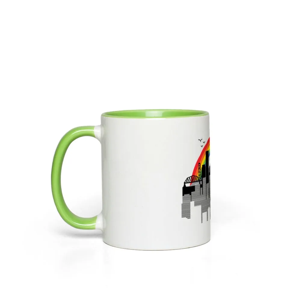 PORTLAND RAINBOW CITYSCAPE Accent Mug