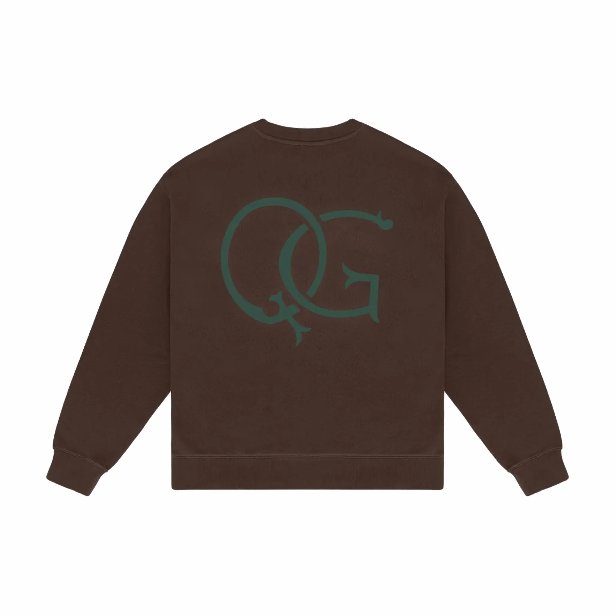 Quiet Golf Initial Crewneck (Brown)