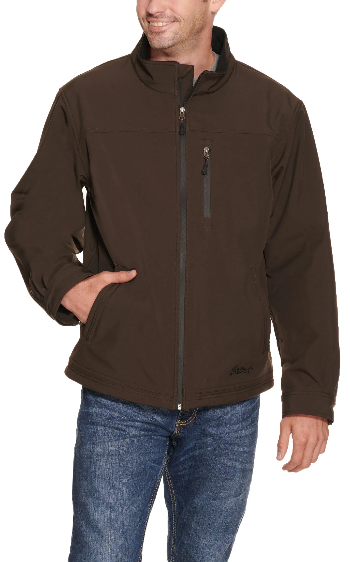 Rafter C Men's Dark Brown Bonded Jacket