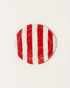 Ribbon Plate in Red