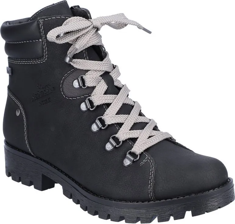 Rieker Black Lace Up Boot