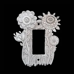 Rocker Switch Plate, 'Flora'